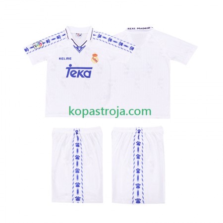 Billiga Fotbollströjor Real Madrid Retro Barn Hemma tröja 1996-1997 Kortärmad